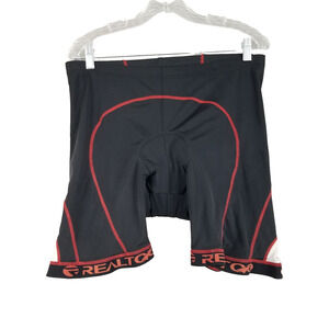 REALTOO Bike Shorts Mens 2XL Black Padded Cycling Spandex Polyamide XXL